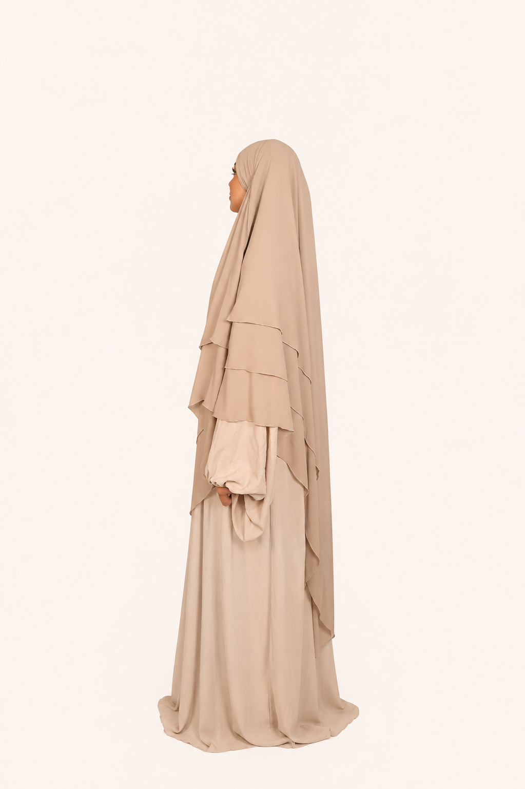 Royal Jazz Abaya – Beige