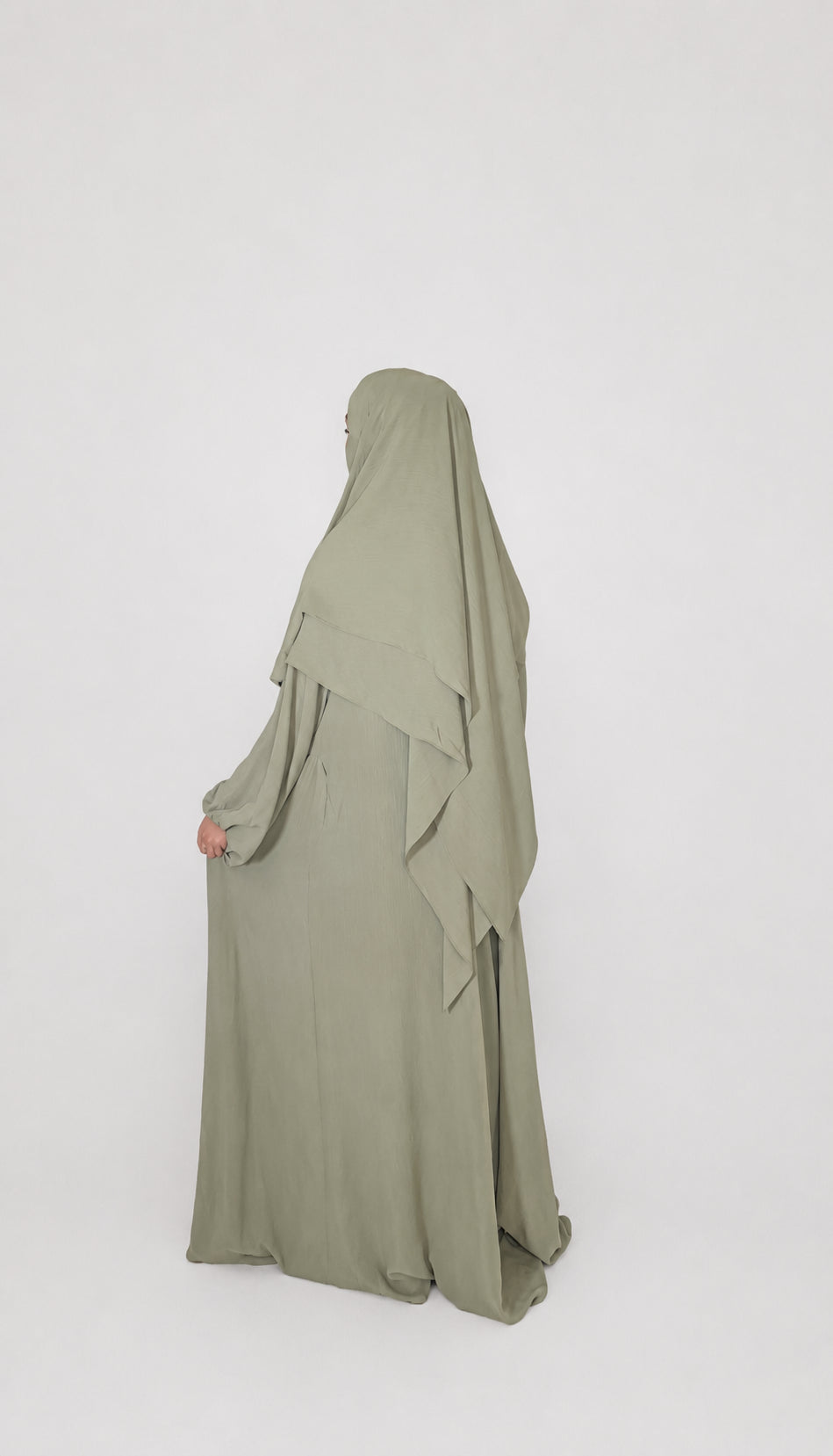 Royal Jazz Abaya – Sage