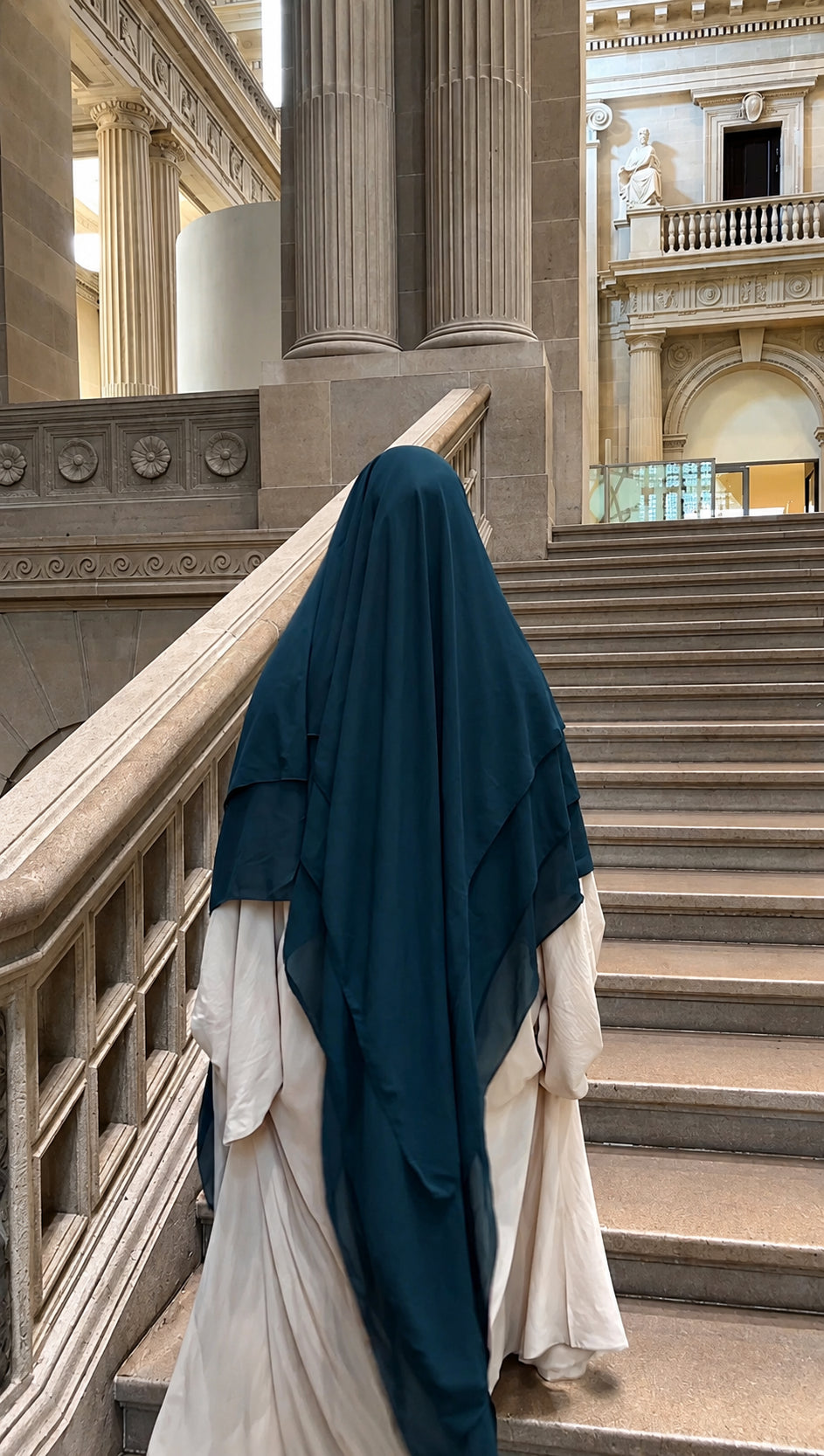 Classic Chiffon Khimar – Türkisgrün