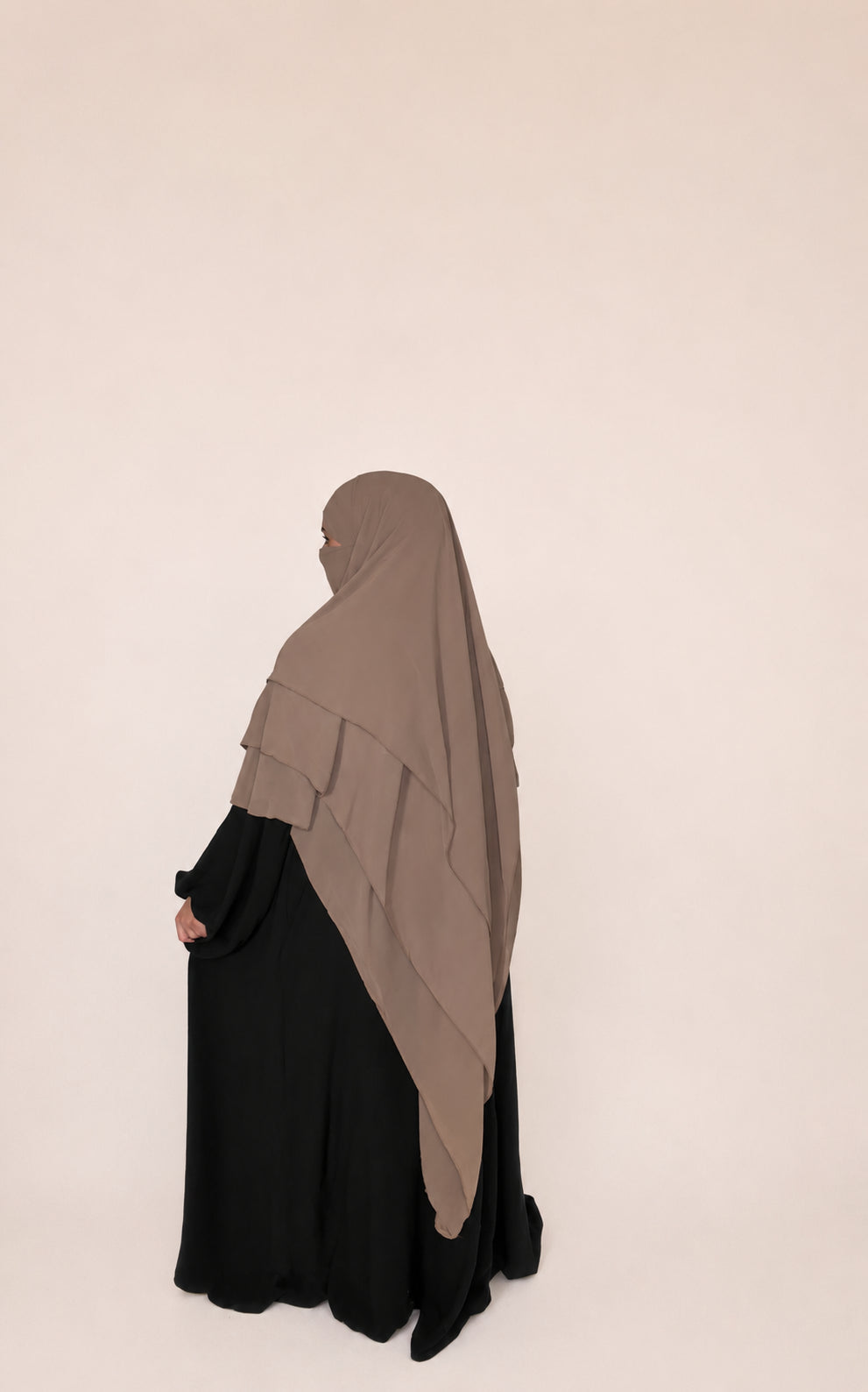 Classic Chiffon Khimar – Mokka