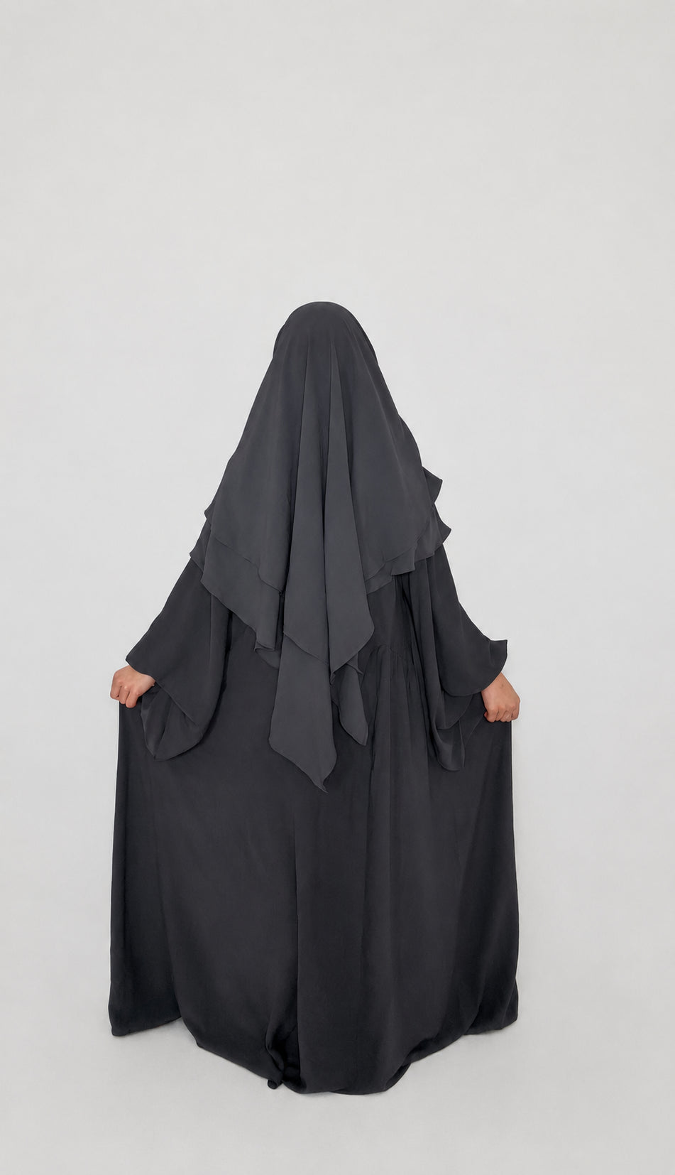 Royal Jazz Abaya – Grau