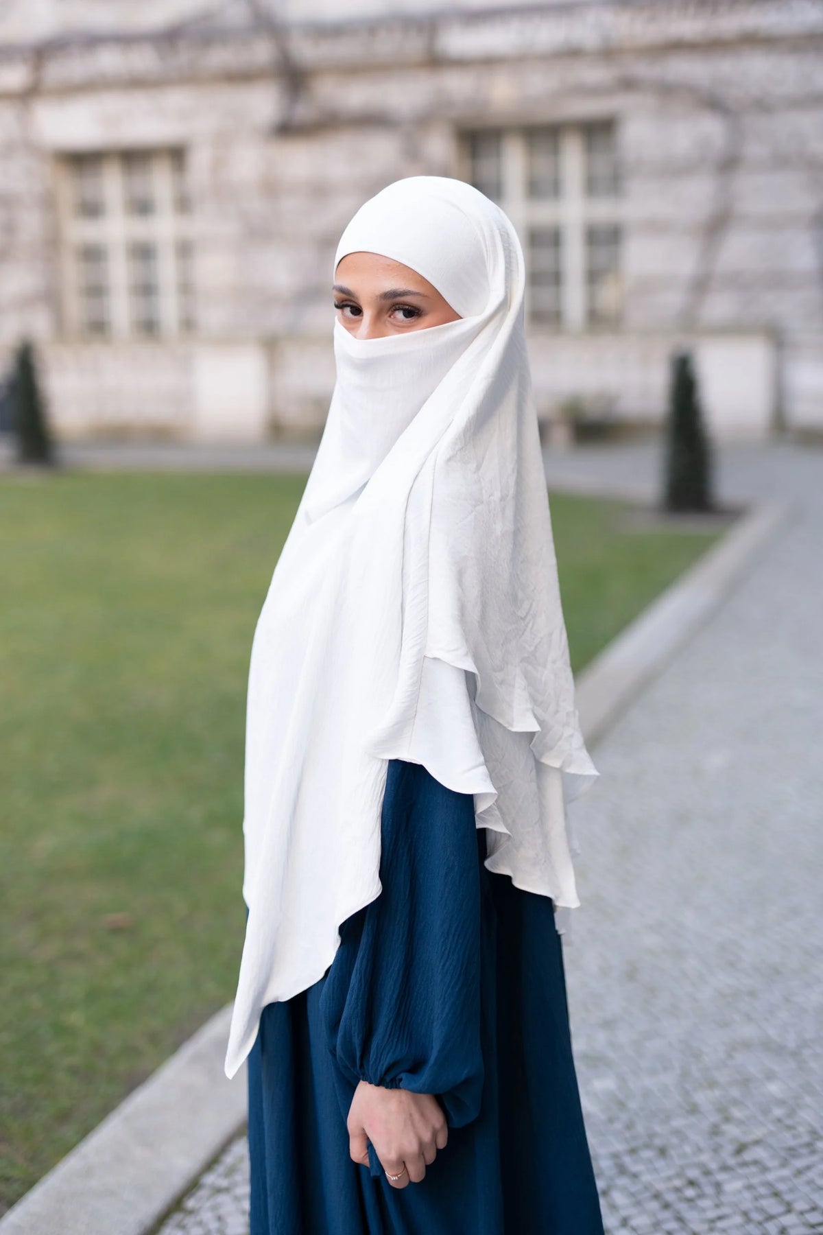 Classic Jazz Khimar – Weiß